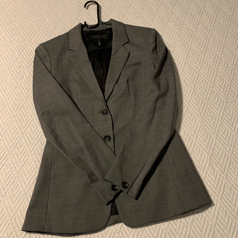 Rag & Bone Charcoal Grey Blazer